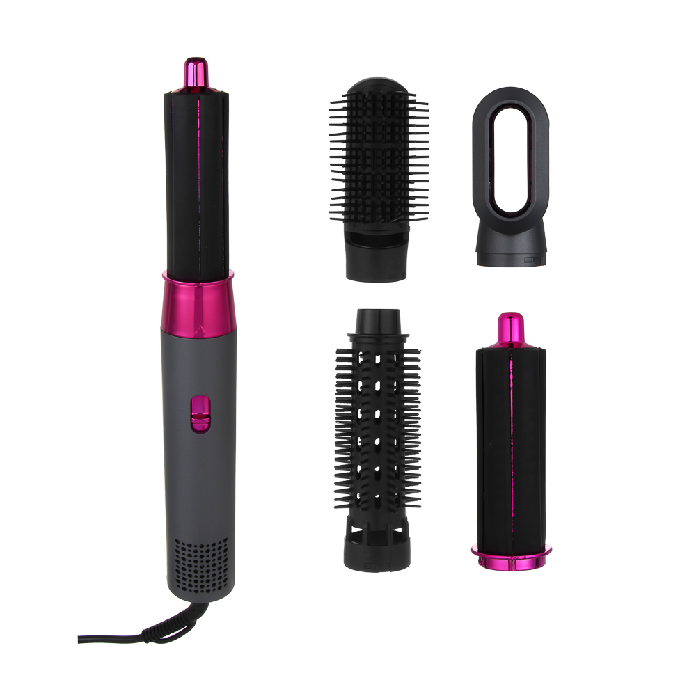 LEBEN Фен-щетка для волос, 1000 Вт, 2 скорости, 5 насадок, 220в - #1