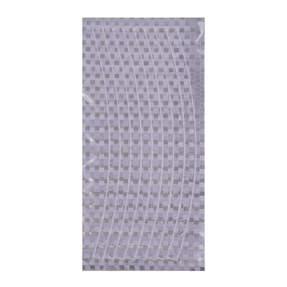 ЕРМАК Набор светоотражающих наклеек, 8 штук, 21*0,9 см, белый - #1