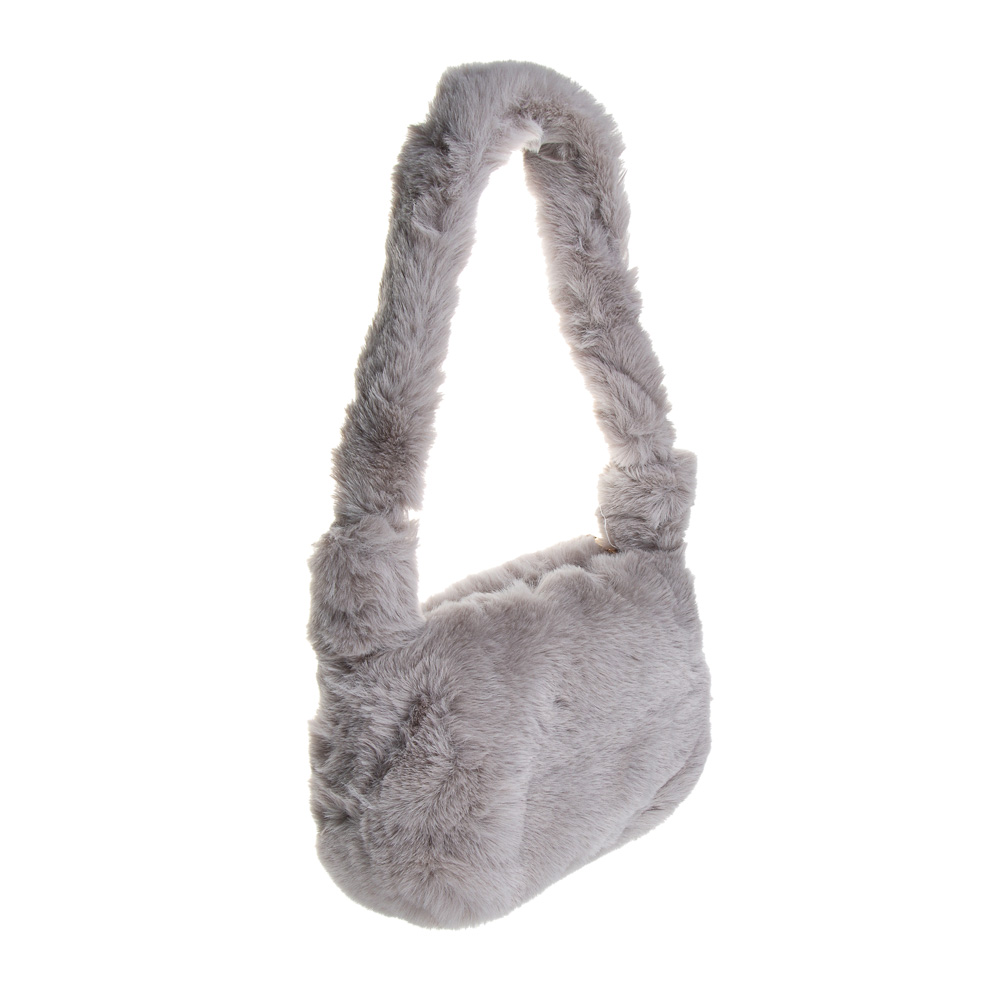 ЮL Лавли Сумка плечевая из искусственного меха на молнии, 24x16 см, полиэстер, 2-3 цвета - #3