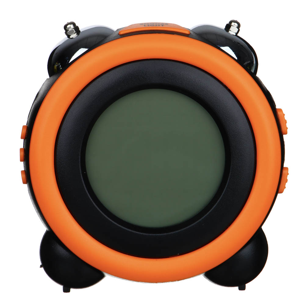 Будильник электронный LADECOR CHRONO, черно-оранжевый, 10,5x10,5x7 см - #3