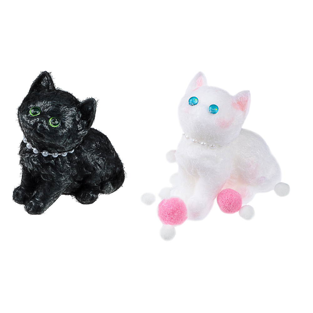 Игрушка Сквиш антистресс "Котик с милыми глазками", TPR, 13х15х4,5см, 2 дизайна - #1