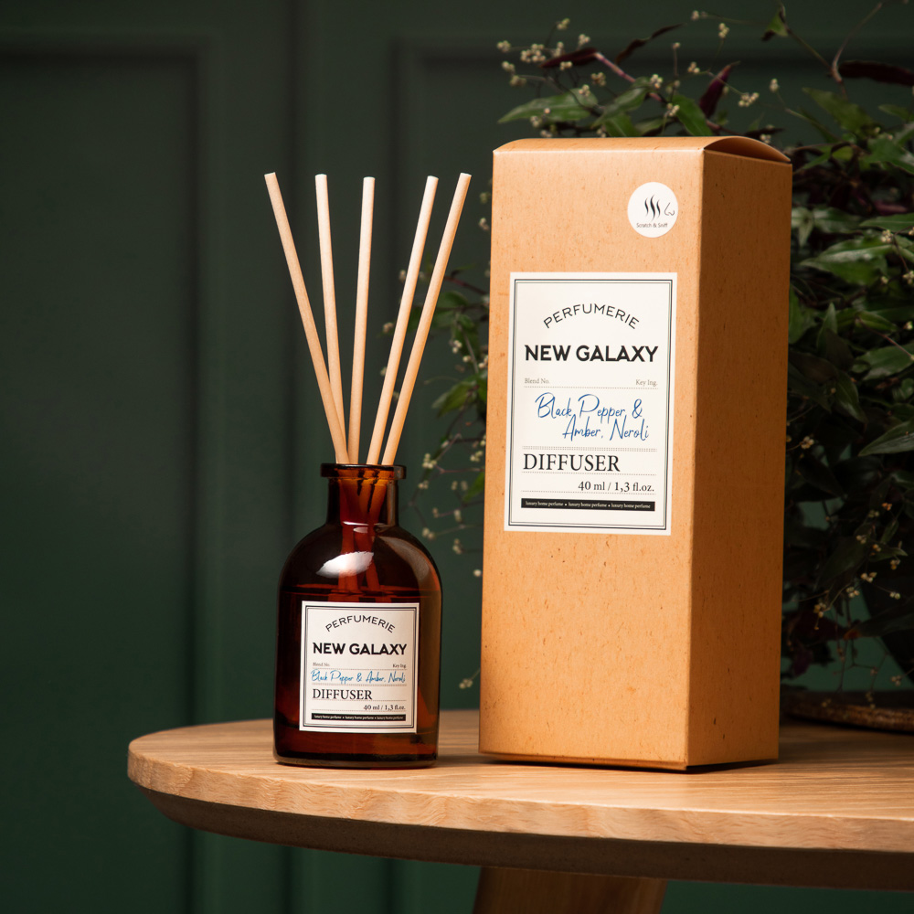 NEW GALAXY Диффузор Perfumerie, Black Pepper & Amber, Neroli, 40мл - #8