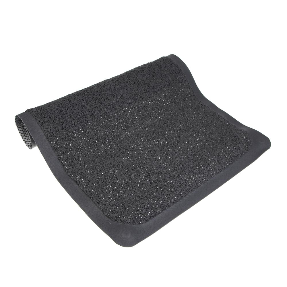 Коврик противоскользящий тм VETTA Capri, 75x44см, ПВХ 100%, серый - #8