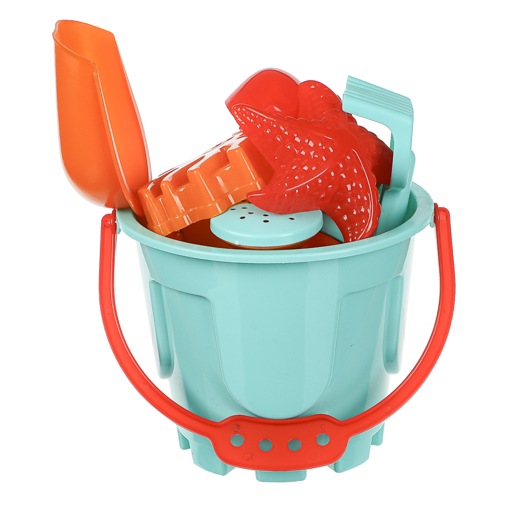 Набор для игры в песке "Башня", ИГРОЛЕНД, 8 предметов, пластик, для детей 3+ - #4