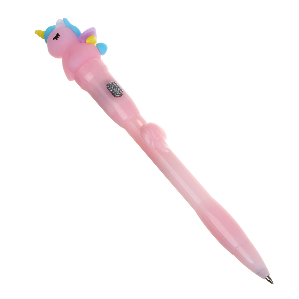 Ручка шариковая синяя с проекцией "Единорог", 3 дизайна, шоу-бокс - #2