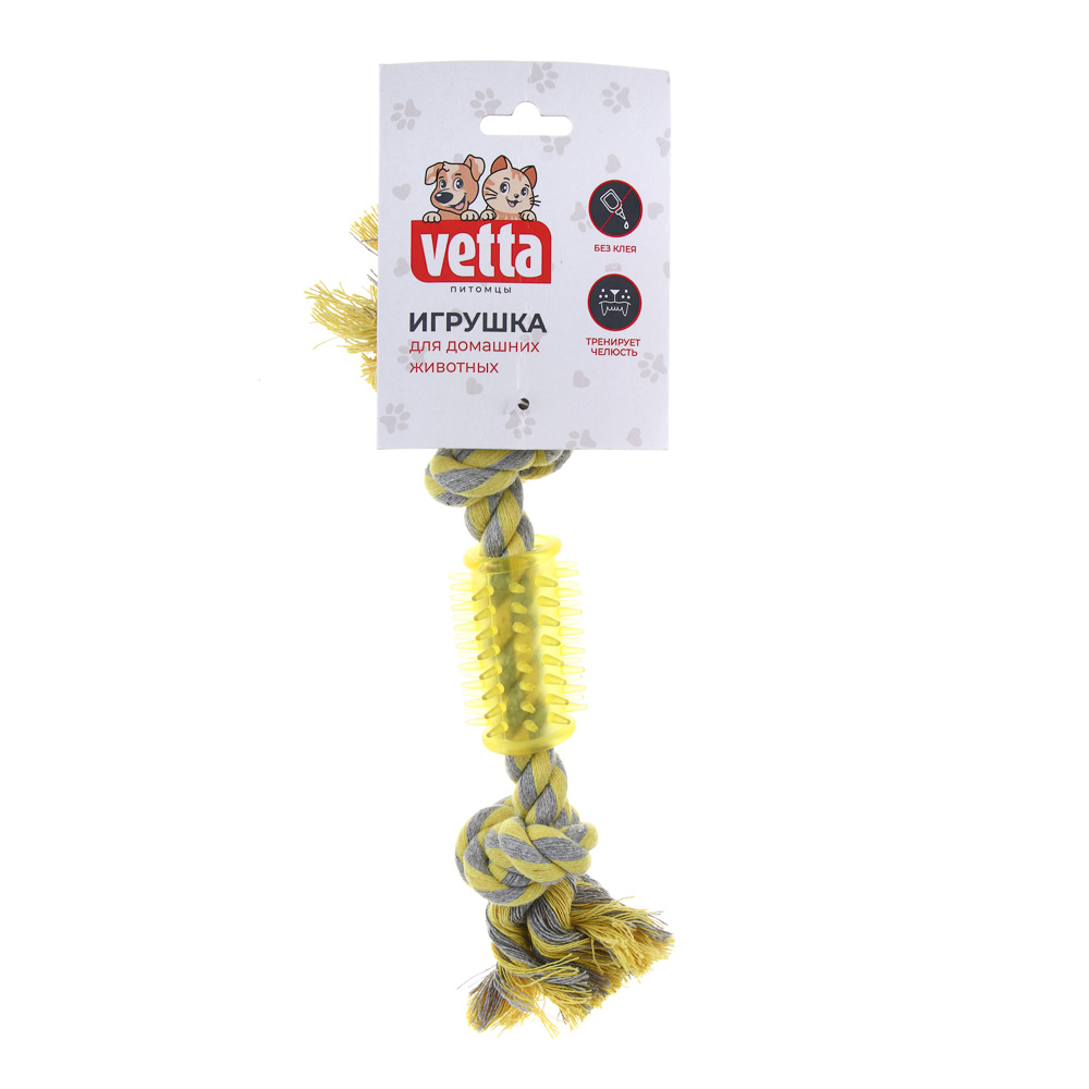 VETTA Игрушка для домашних животных, грейфер, хлопок, ПВХ, 28х4х0,5 см - #5
