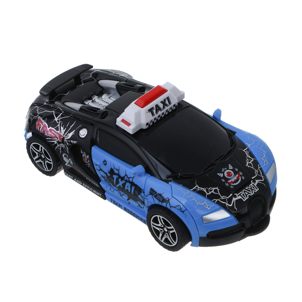 ИГРОЛЕНД Робот трансформирующийся "Герой города", инерция, ABS, 5,5х12,5х3,8 см, 3 дизайна - #8