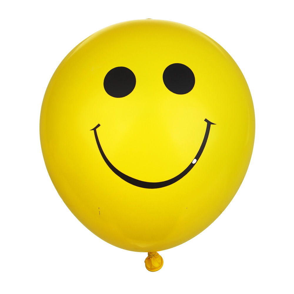 Набор воздушных шаров "Смайлы", 12", 5шт, латекс - #2