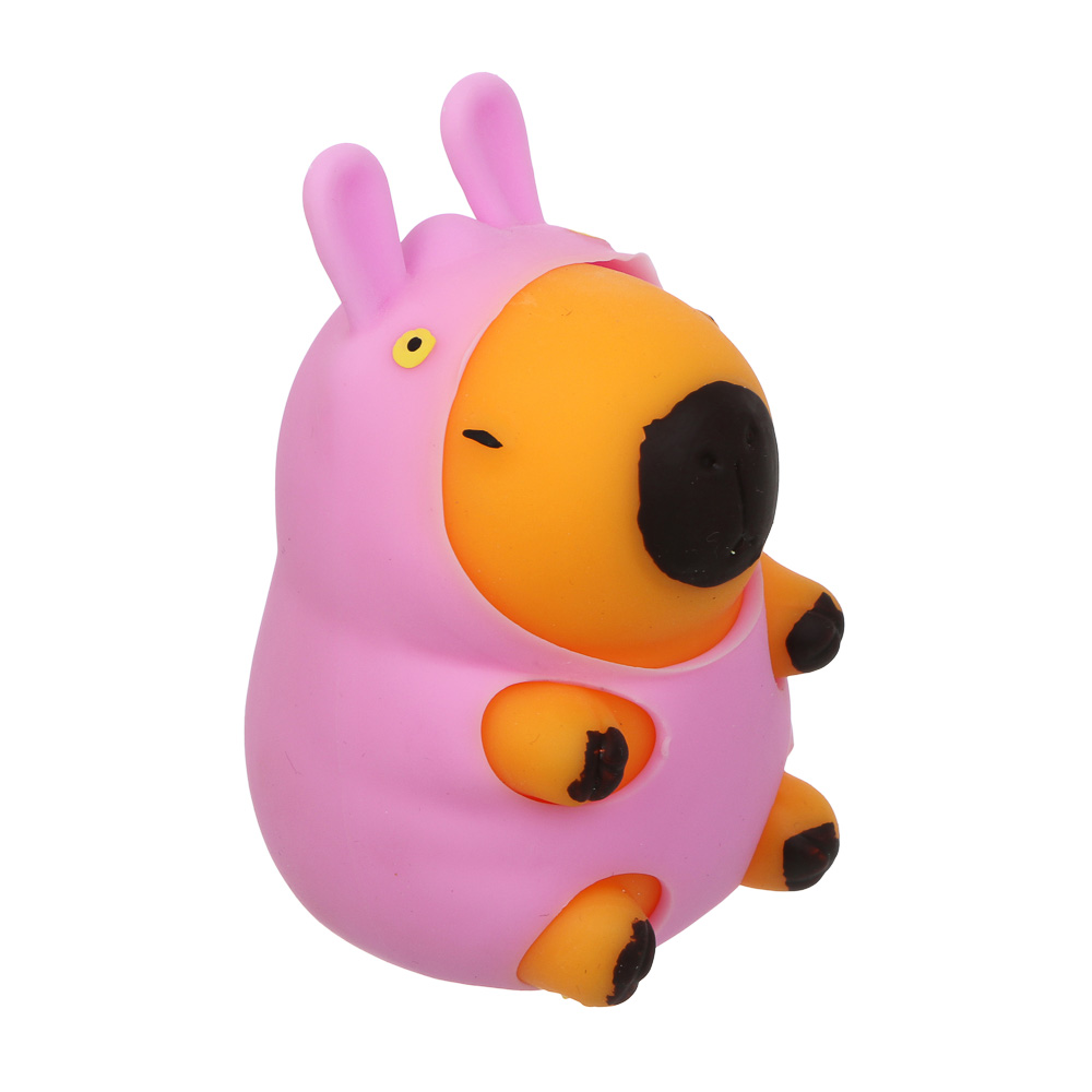 ИГРОЛЕНД Игрушка-антистресс, мялка "Капибара в костюмчике", 10х6,5см, TPR, 4 дизайна - #6