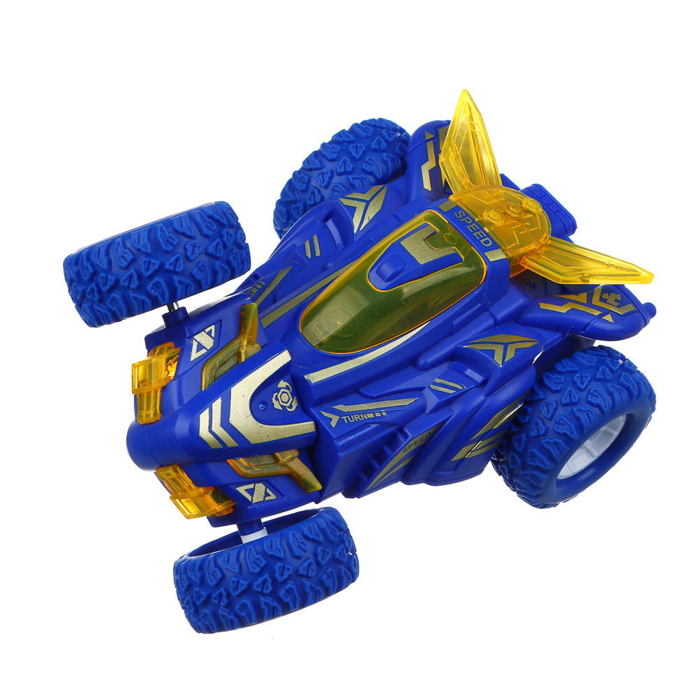 ИГРОЛЕНД Машинка трюковая, свет, разворот, 3хLR41, АBS, РР, 12x9,5x5,5см, 4 дизайна - #5