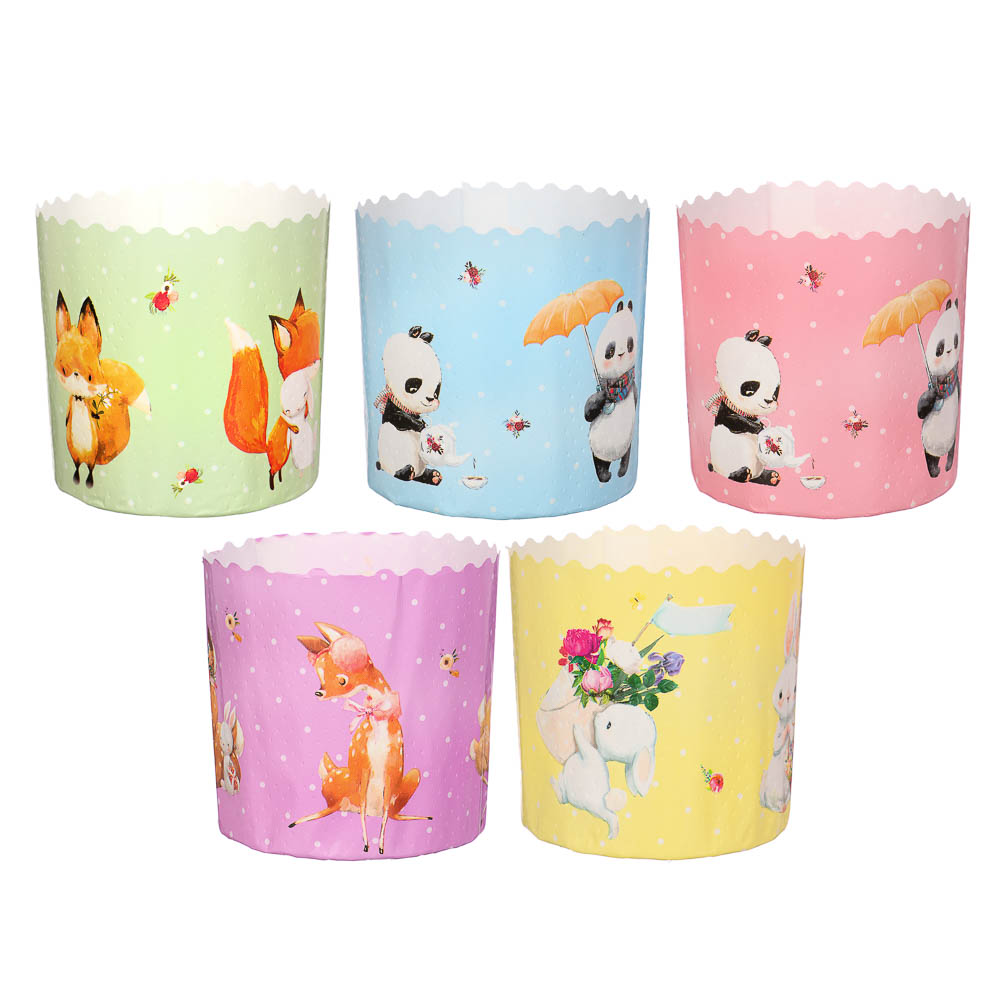 Набор форм пекарских бумажных (d90, h90 мм), 4 шт, арт hk19480 - #2