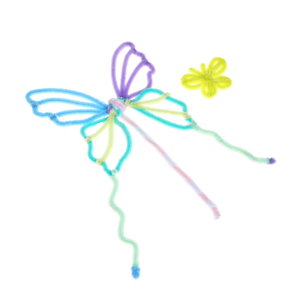 ХОББИХИТ Набор для творчества "Пушистые палочки" полиэстер, фетр, pvc, клей, 22х11,5х4,5см - #5