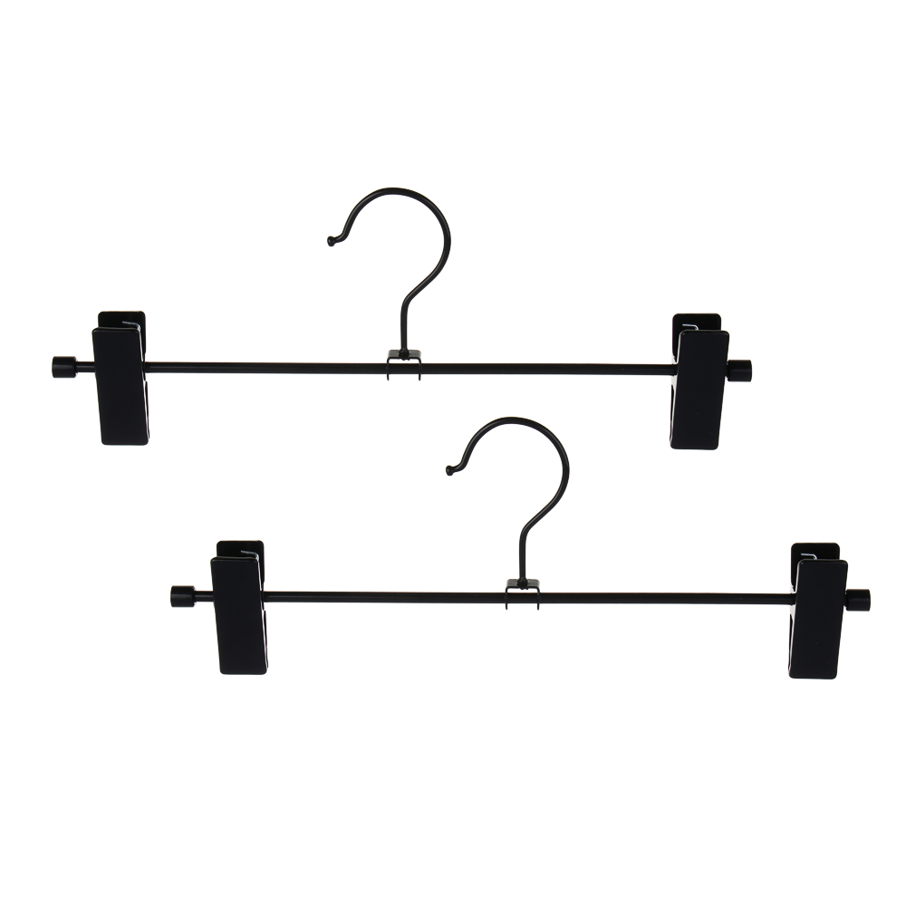 Вешалки для юбок и брюк тм VETTA, 2шт, 31х6см, с зажимами, ПВХ, металл, цвет черный - #1