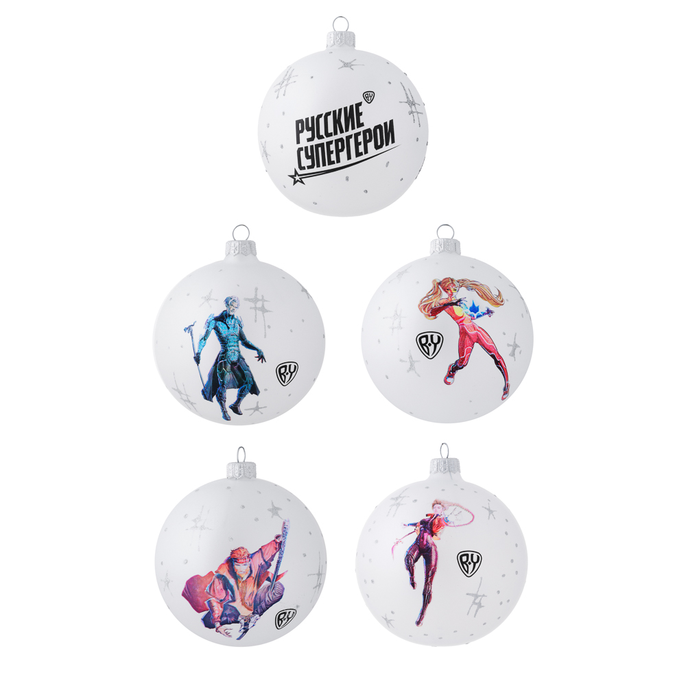 BY Шар стеклянный Герои Русские СуперГерои BY 14+ - #1