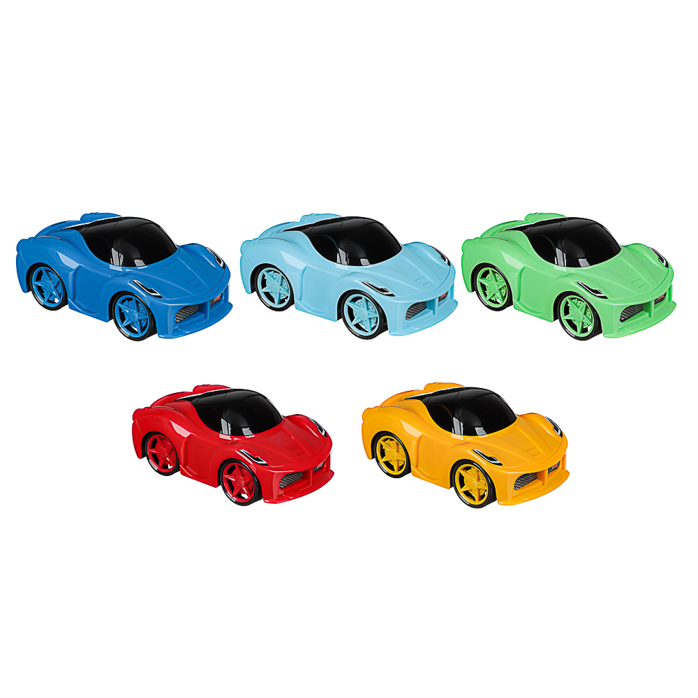 ИГРОЛЕНД Машинка гонщика игрушечная, пластик, 21,5х12х9 см, 5 дизайнов, для детей 3+ - #1