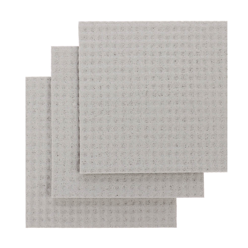 VETTA Набор салфеток универсальных 3 шт, 15х15 см, целлюлоза, серый - #2