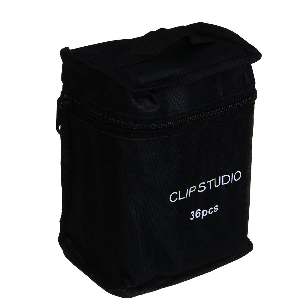 ClipStudio Набор маркеров для скетчинга, 36 цветов, 2-сторонний круг.наконечник/скошенный, чехол - #6