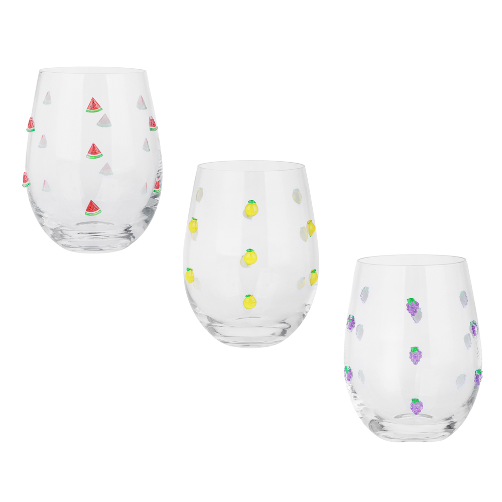 Стакан тм MILLIMI Фрукты, 540мл, стекло - #1