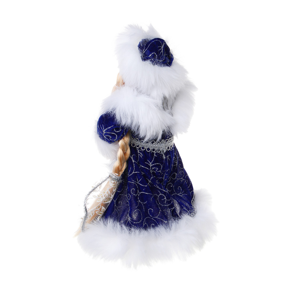 СНОУ БУМ Снегурочка 32 см, синий, PVC, полиэстер - #4