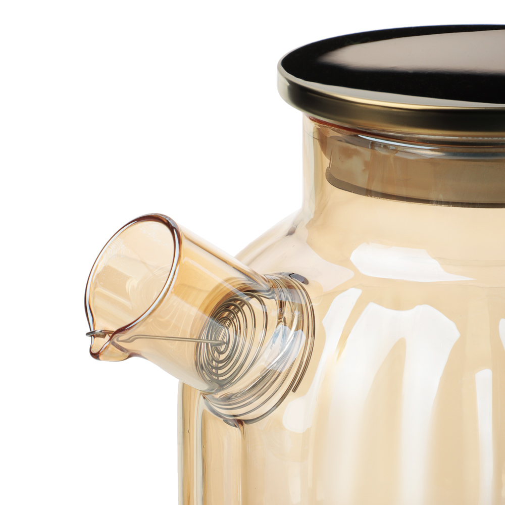 SATOSHI Кантри Чайник заварочный 1000мл, стекло, нерж.сталь - #3