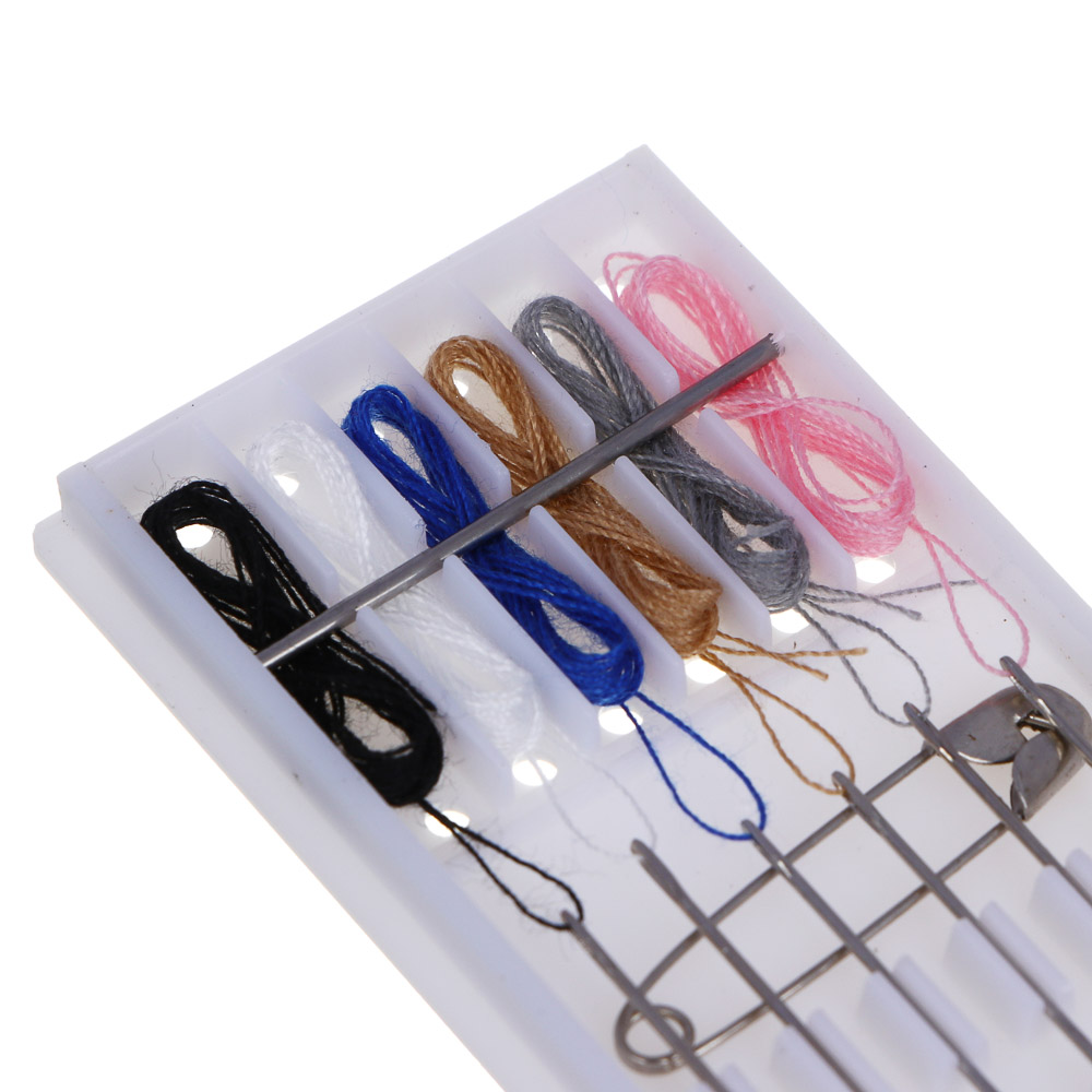 Набор швейный дорожный 15 пр., 7,5х3,5см, металл, пластик - #4