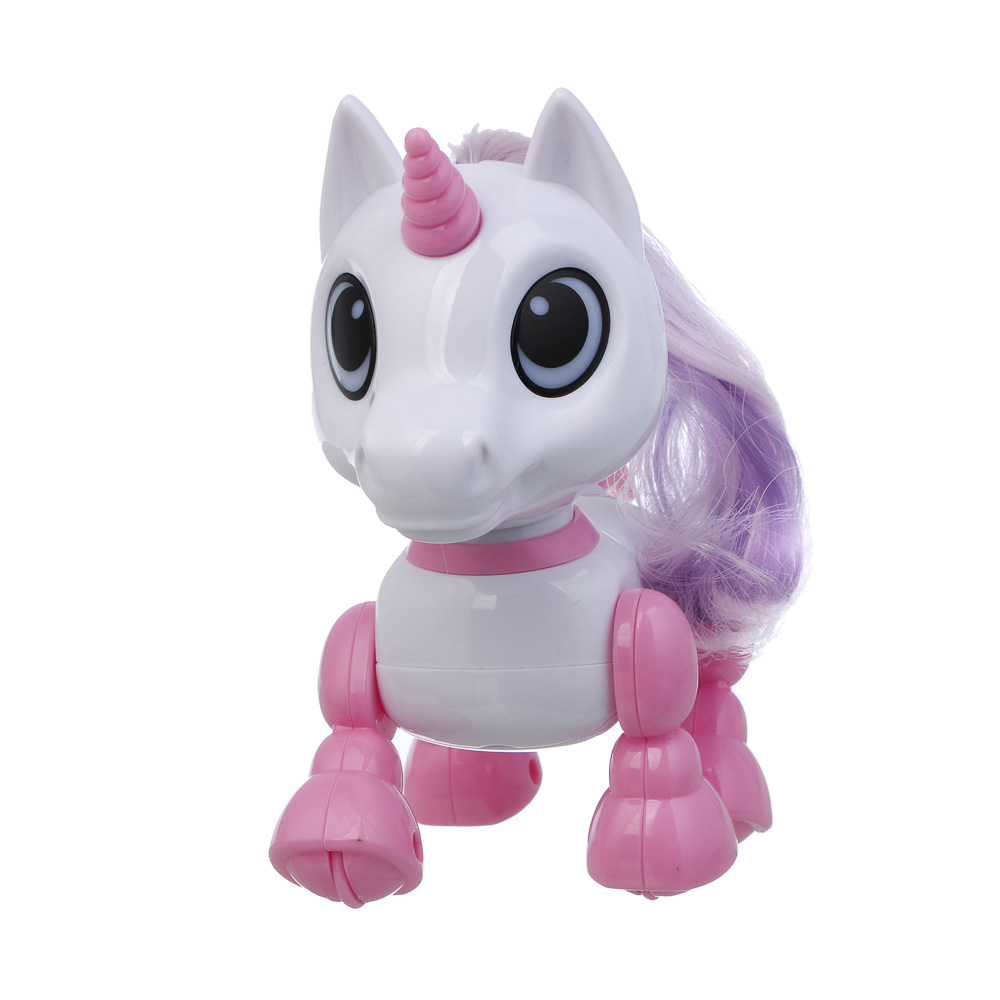 ИГРОЛЕНД Игрушка "Интерактивный питомец" единорог, ABS, звук, свет, движ., 2хAAA, 12,5х8х13,5 см - #4