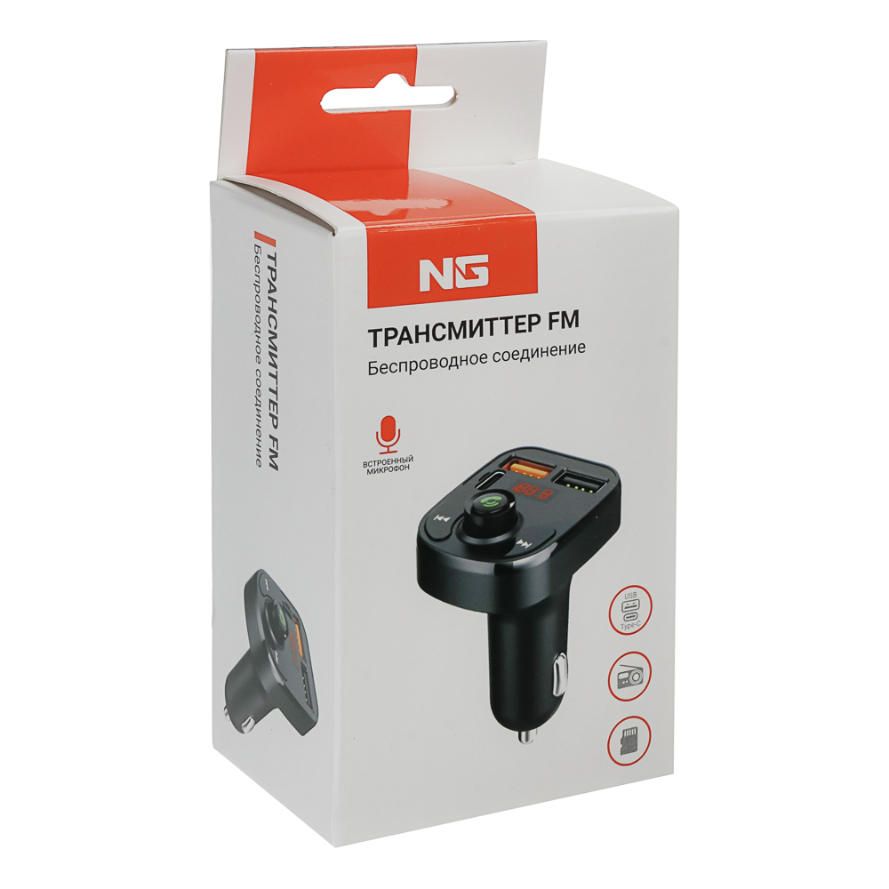 NG Трансмиттер FM, беспроводное BT соединение, USB-A, USB-C, быстрая зарядка QC, PD - #6