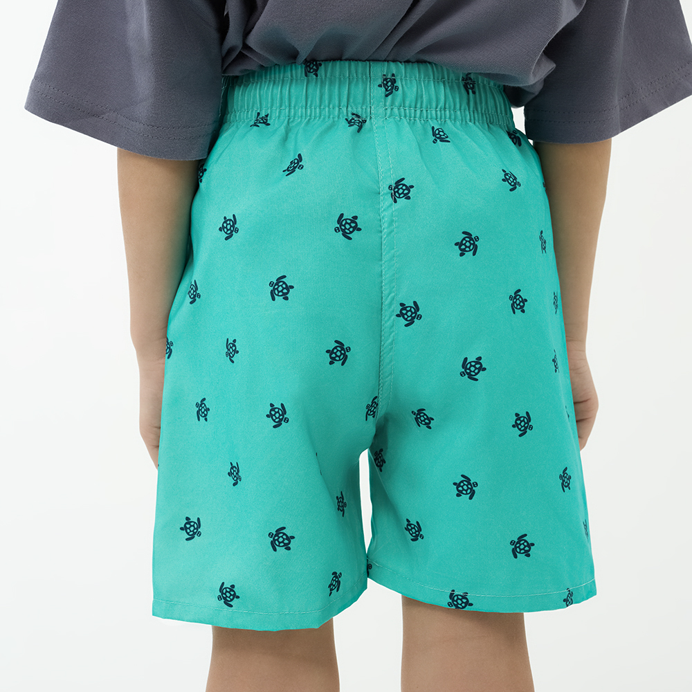 GALANTE Шорты купальные для мальчиков, 100% полиэстер, р. 110-116, цв.бирюзовый - #10
