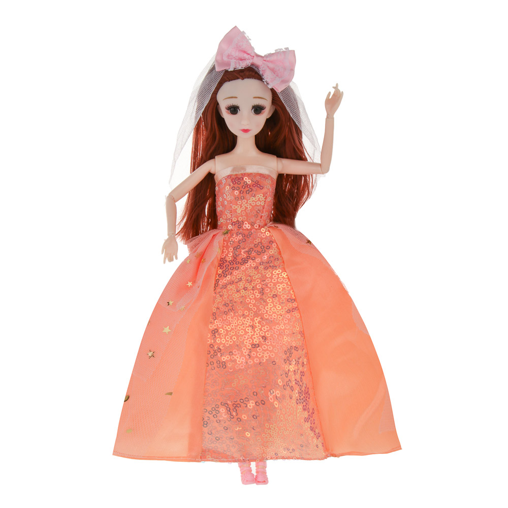 Кукла шарнирная в нарядном платье, 29 см, пластик, PVC, тм ИГРОЛЕНД - #4