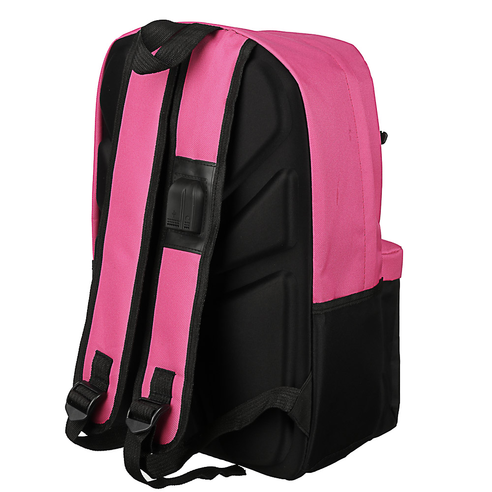 Рюкзак подростковый, 44x31x13см, 1отд, 1 карман, спинка из ЭВА, USB, полиэстер под ткань, 3 цвета - #5