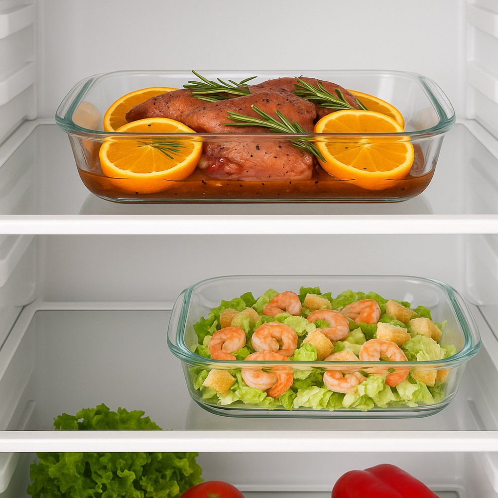 SATOSHI Форма для запекания жаропрочная прямоугольная, с ручками, стекло, 34,5х20,4х5,2см, 2,2л - #11