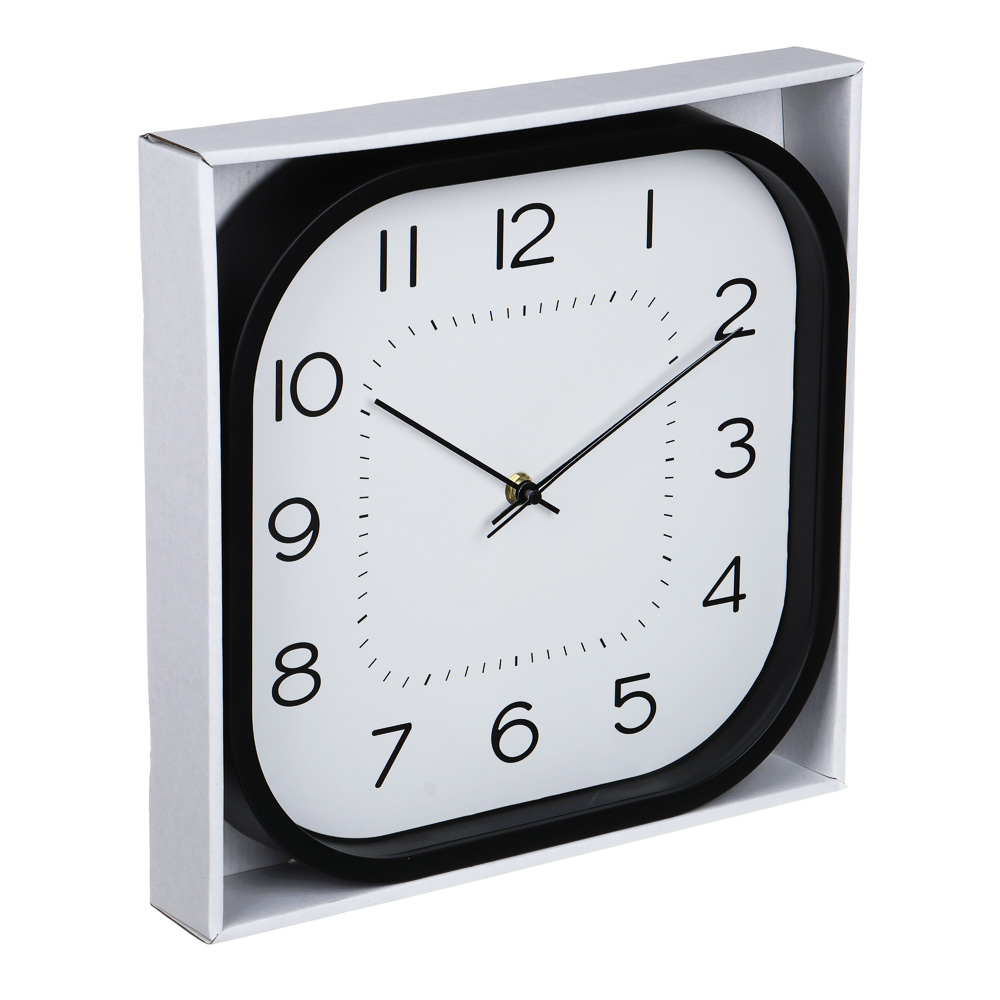LADECOR CHRONO Часы настенные квадратные, пластик, 30x30x4,2см, 1xAA, арт.06-18 - #4