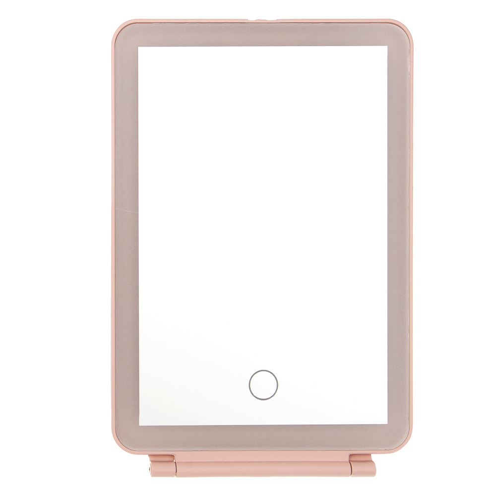 Зеркало с LED подсветкой настольное тм ЮНИLOOK Светозар, полипропилен, стекло, 19,8х13,5см, 2 цвета - #3