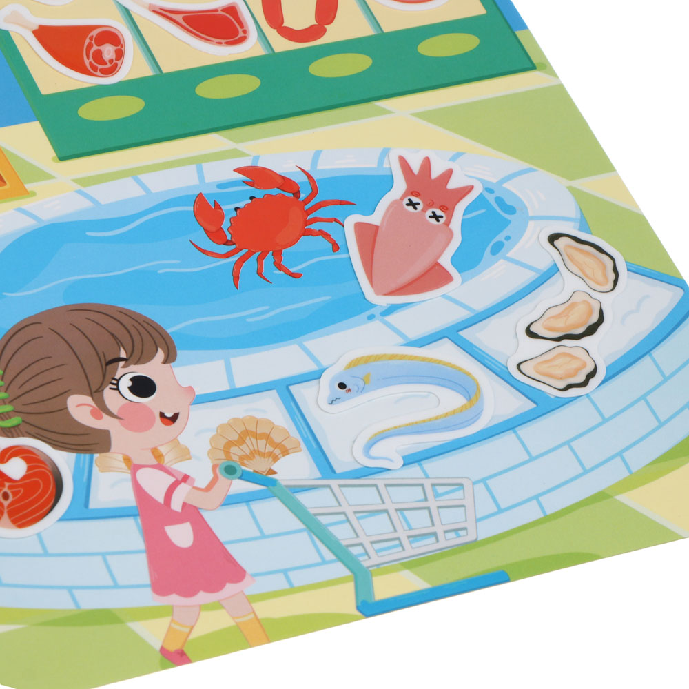 Набор многоразовых наклеек бумага, картон, 22,5х30х0,4см, 5 дизайнов - #13