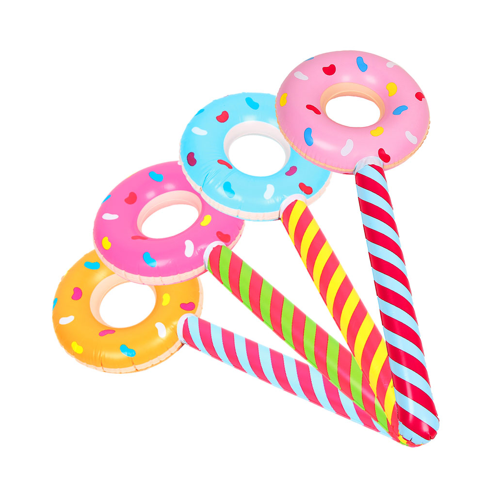Игрушка надувная "Пончик-леденец", тм BY SPORT, 83х31см, ПВХ, 0.13мм - #1