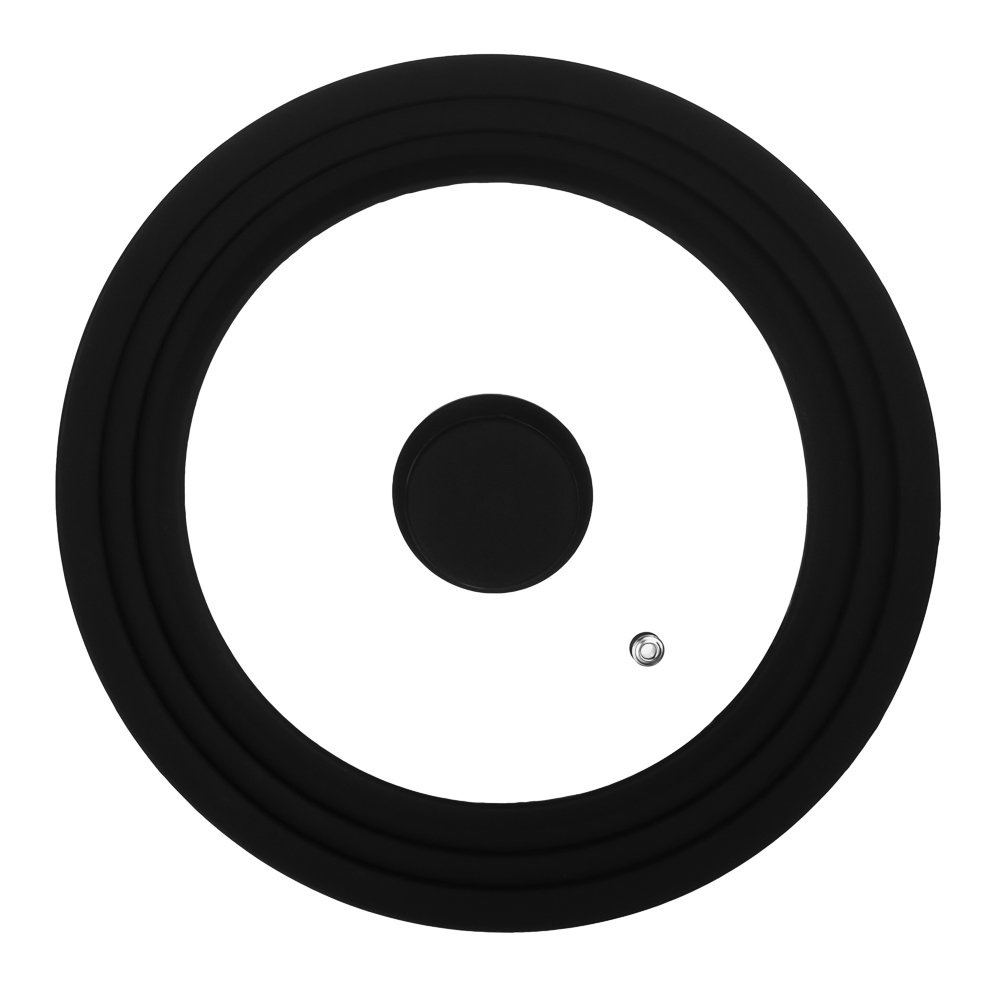 SATOSHI Крышка универсальная стекло/силикон с ручкой, 20-22-24см - #7