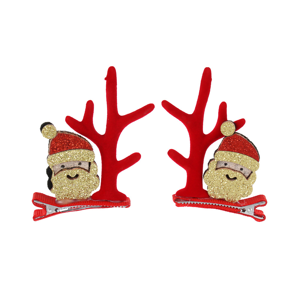 Заколка для волос 2 шт, тм ЮНИLOOK, 7-4,8см, металл, полимер, 6 дизайнов, #2 - #3