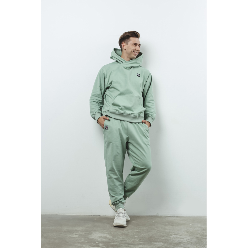 BY Брюки мужские, хлопок / полиэстер, размер M, цвет оливковый - #1