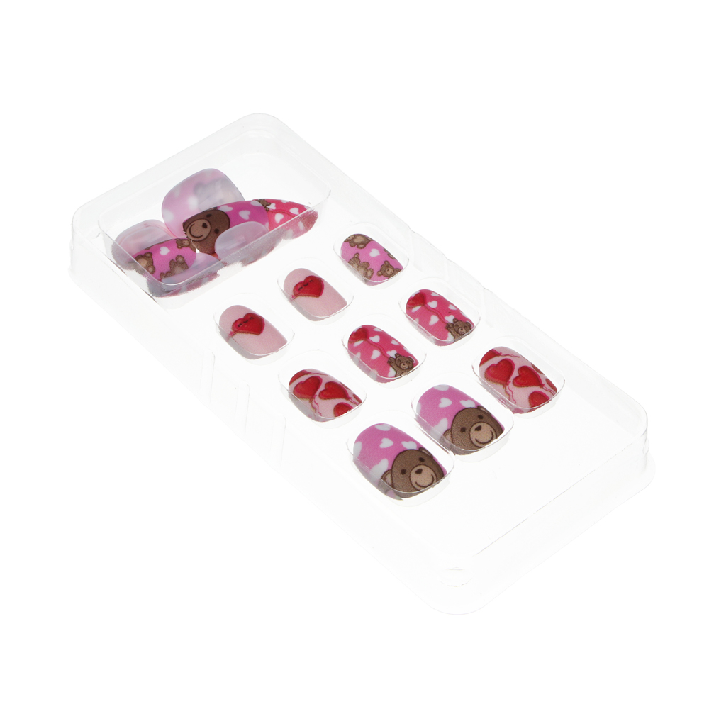 ЮНИLOOK Набор накладных самоклеящихся ногтей, детский, 24шт, 6 дизайнов - #3