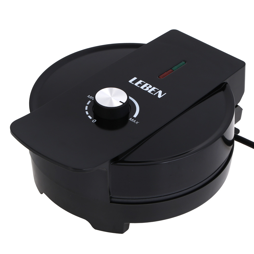 LEBEN Вафельница для бельгийских вафель с регулировкой темп., 1200Вт, d=197мм, 220в - #4