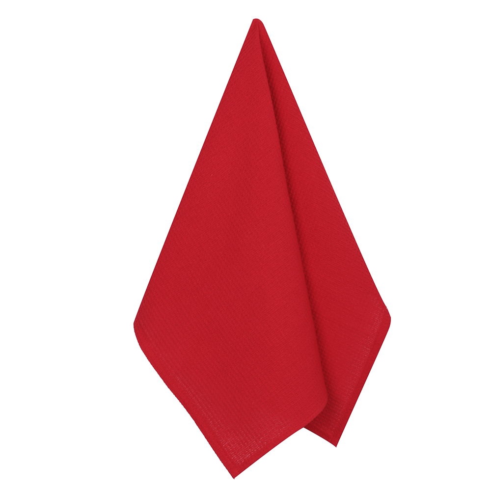 Полотенце вафельное с сувениром Provance "Асти", красное - #2