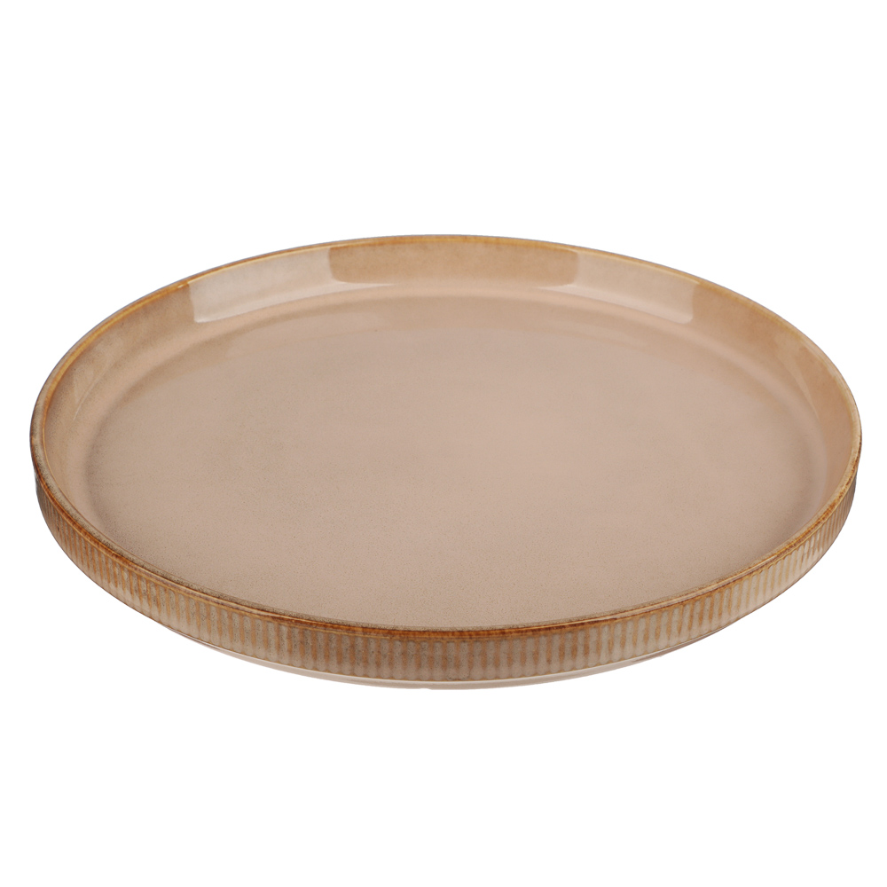 MILLIMI Кантри тарелка подстановочная 25,9см, керамика, бежевый - #2