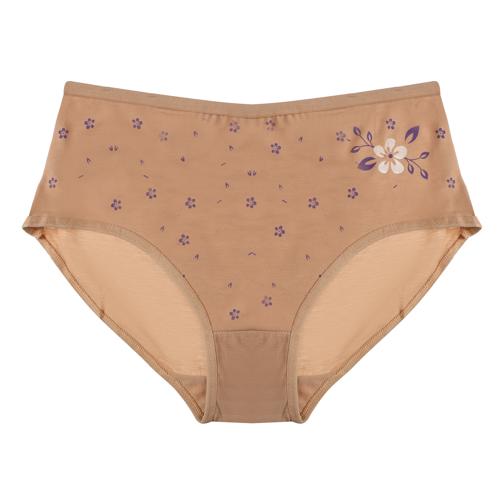 Трусы женские макси с принтом, р.52-54, 95% хлопок, 5% спандекс, Cotton #6001 - #6