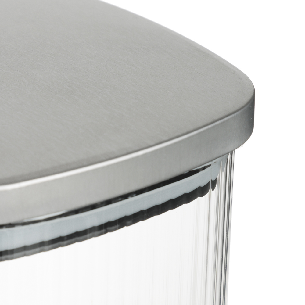 VETTA Рельеф Банка для хранения с металлической крышкой 1000мл, 14х10см, стекло - #2