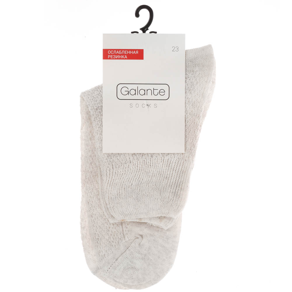 Носки с ослабленной резинкой GALANTE, р. 23, 80% хлопок, 17% полиамид, 3% эластан, цвета в ас-те - #5