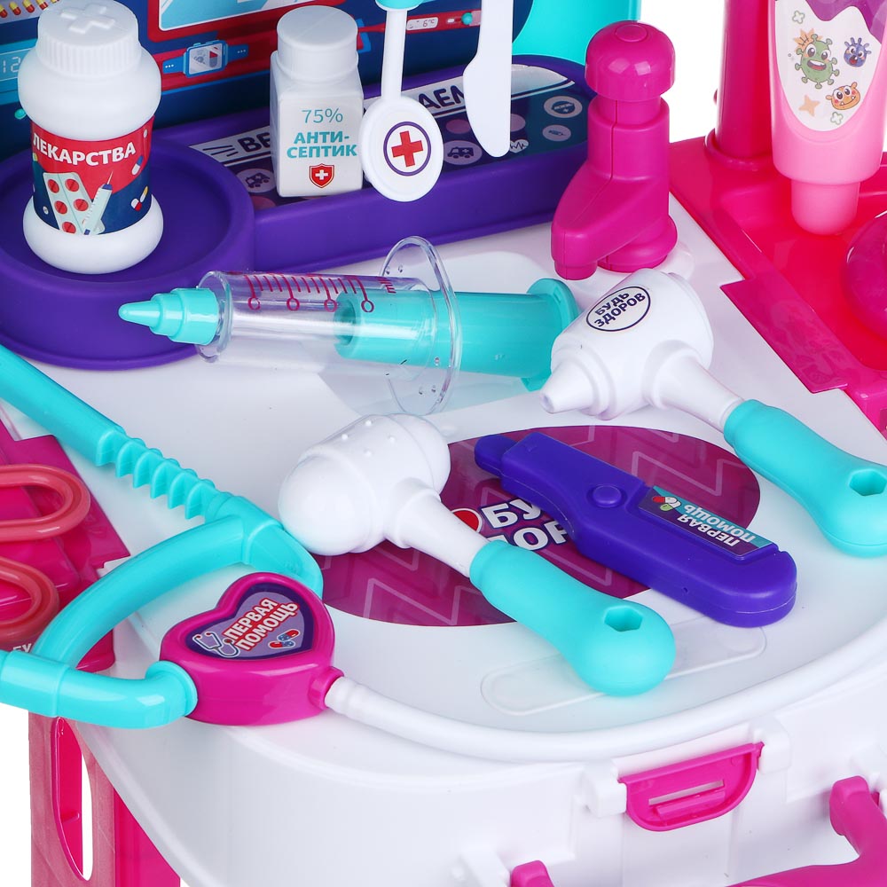 ИГРОЛЕНД Игровой набор доктора в чемодане, PP, картон, 24х13х31 см - #7