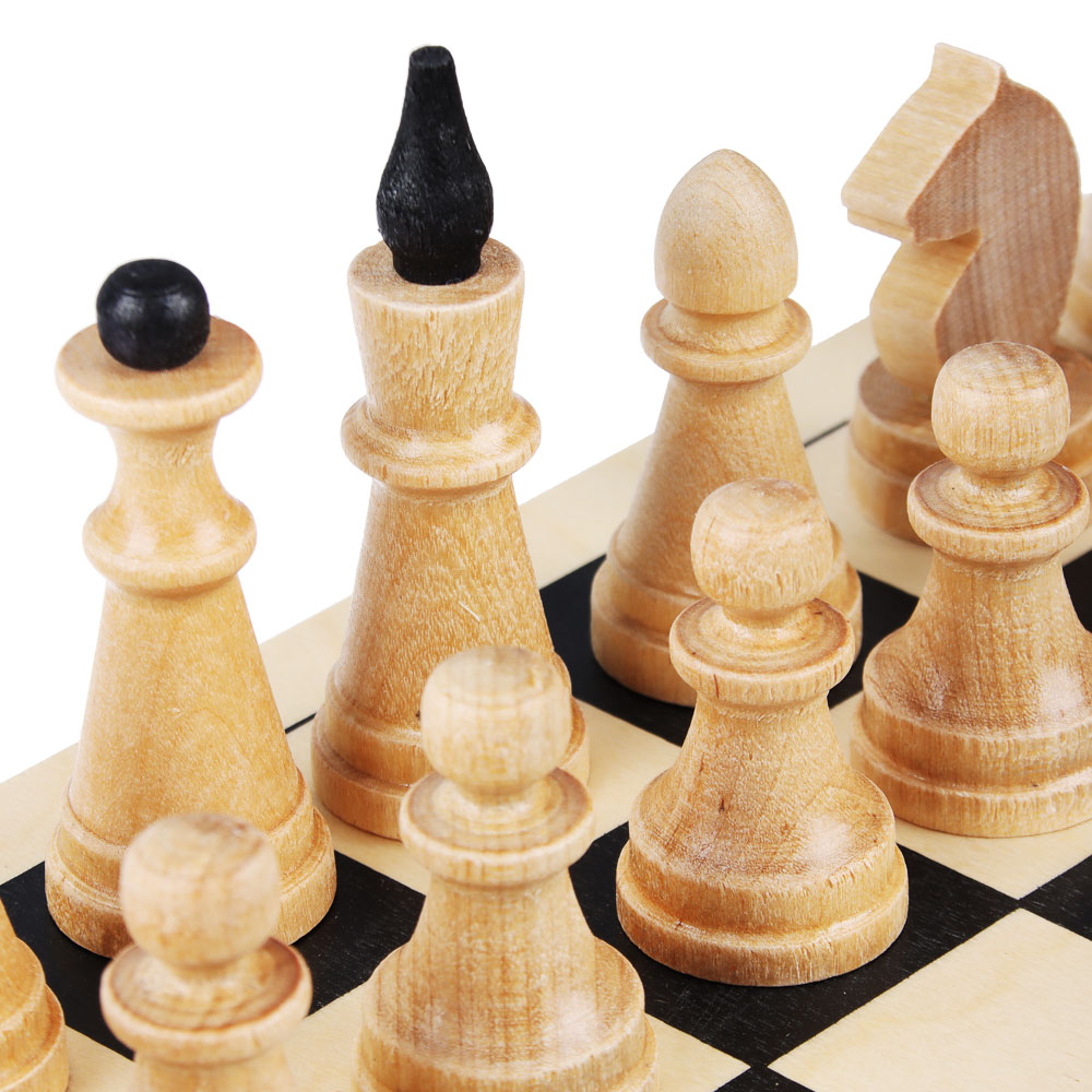 Шахматы обиходные деревянные с деревянной доской "Классика", 29x14,5x4см - #2