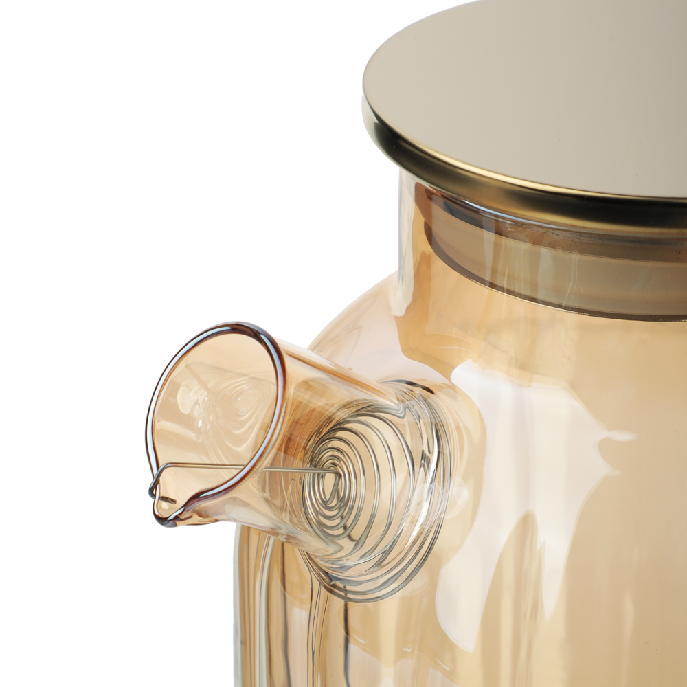 SATOSHI Кантри Чайник заварочный 1,8л, стекло, нерж.сталь - #3