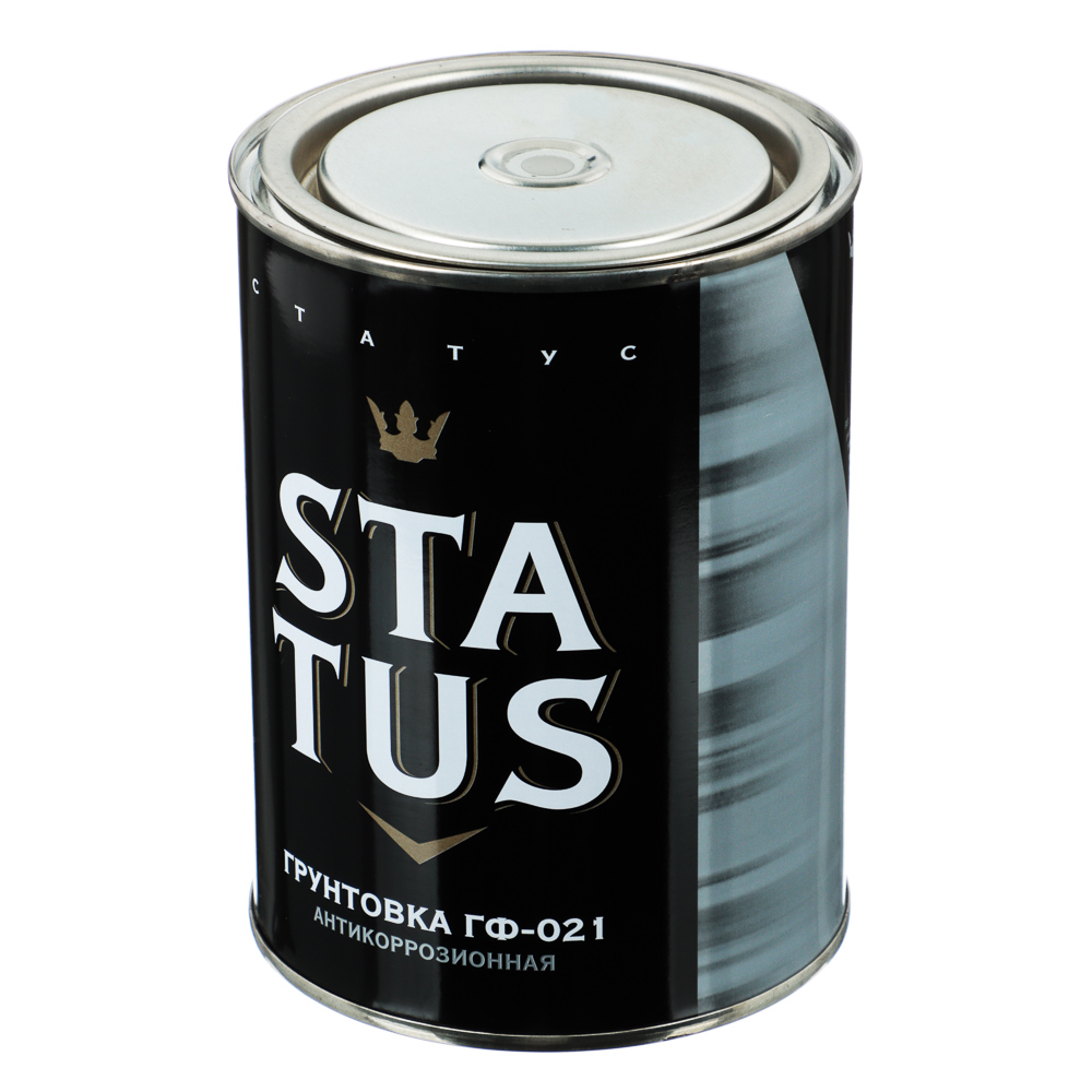 STATUS Грунт ГФ-021 Серый 0,8кг (для металл.,дерев.,бетонных, и др. поверхностей) - #2