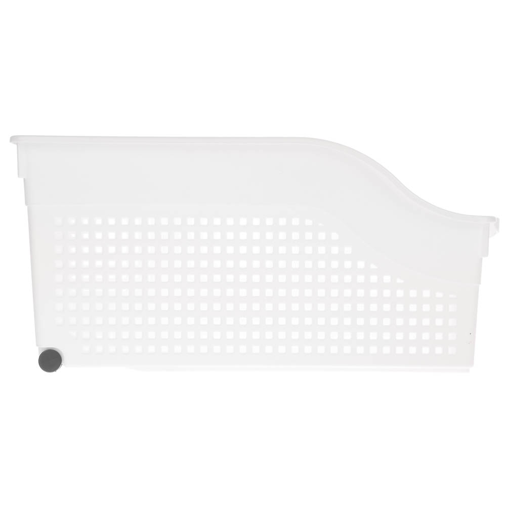 Контейнер Лофт хозяйственный на колесах узкий 355х130х170 мм белый - #4